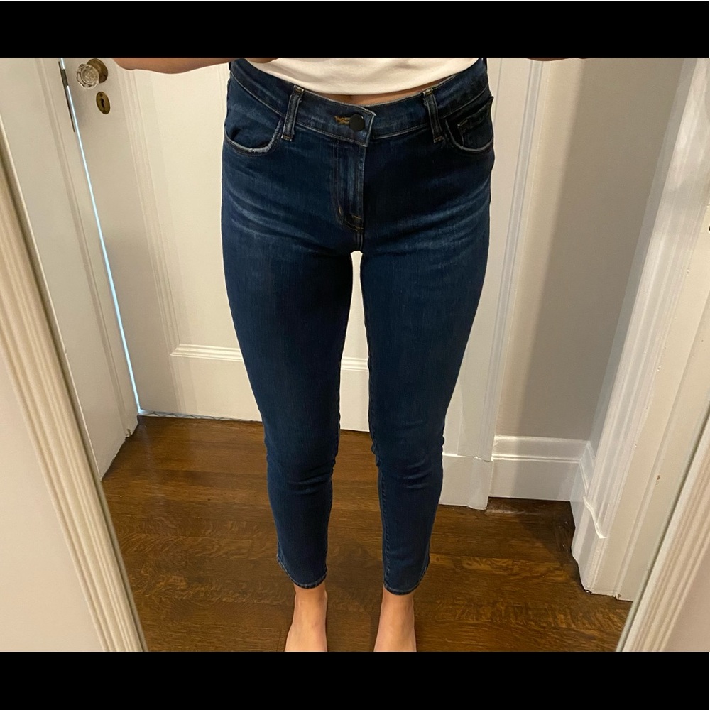 J Brand dark blue skinny jeans